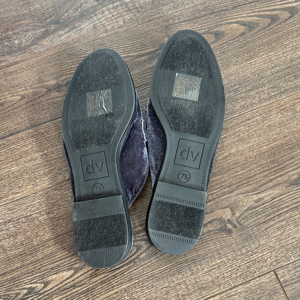 Dolce Vita New blue suede shoes mules with silver 7.5 - Picture 6 of 7